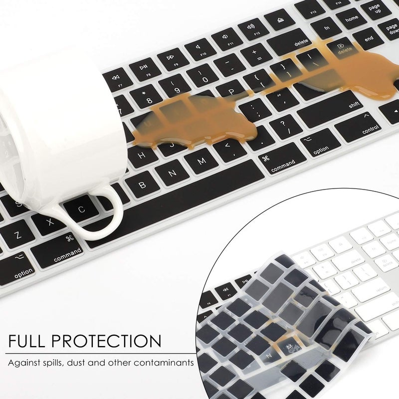 Allinside Black Cover for Apple iMac Magic Keyboard with Numeric Keypad MQ052LL/A A1843 US Layout - Image 5